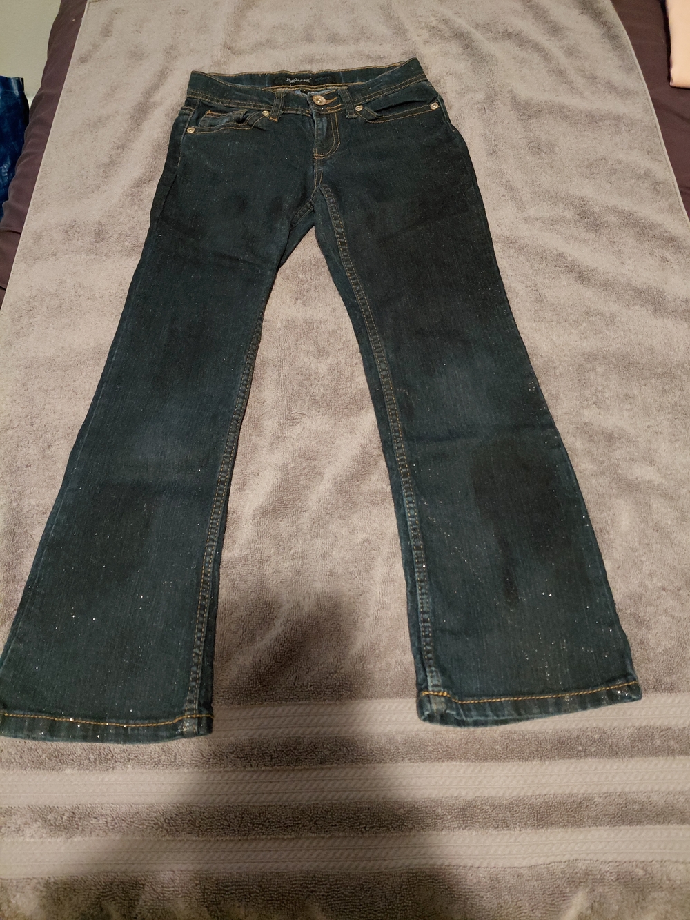 Girl's Dark Blue Denim Jeans - Classic Straight Fit
